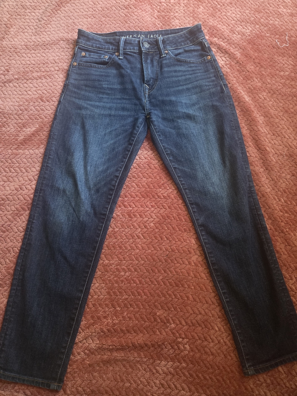 Size 26×28 American Eagle Outfitters Womens Dark Blue Straight Jeans